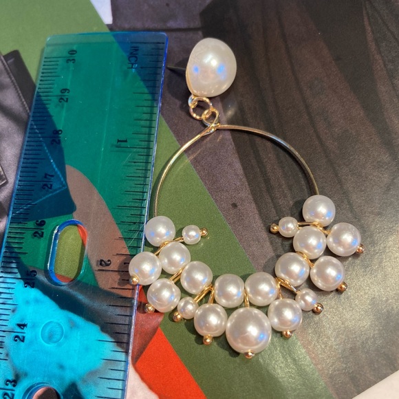 Faux Pearl Earrings - Picture 4 of 4